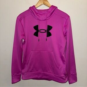 New with Tag Under Armour Fleece Hoodie with Black Logo Women’s Size Extra Small